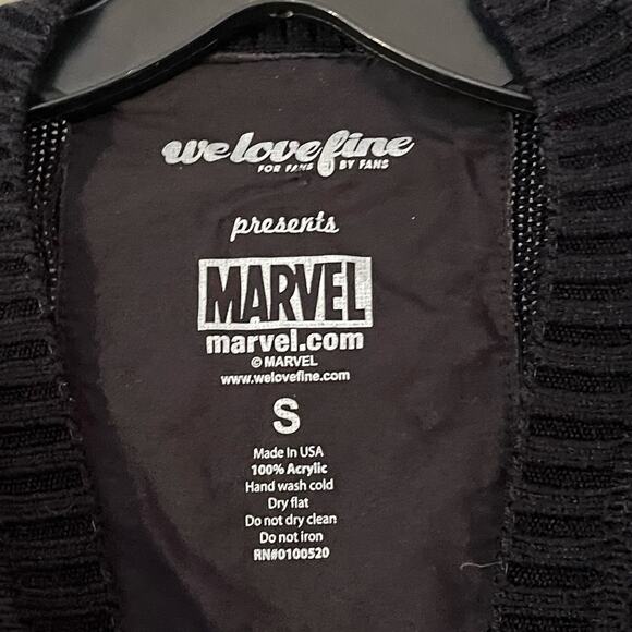 Marvel Sweater Xavier Institute For Higher Learning Size Men's Small Black X-Men - Picture 3 of 6